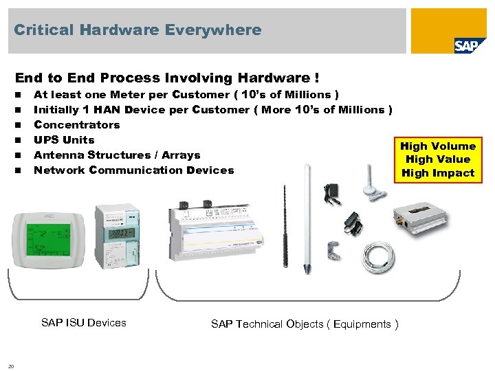 Critical Hardware Everywhere End to End Process Involving Hardware ! n n n At