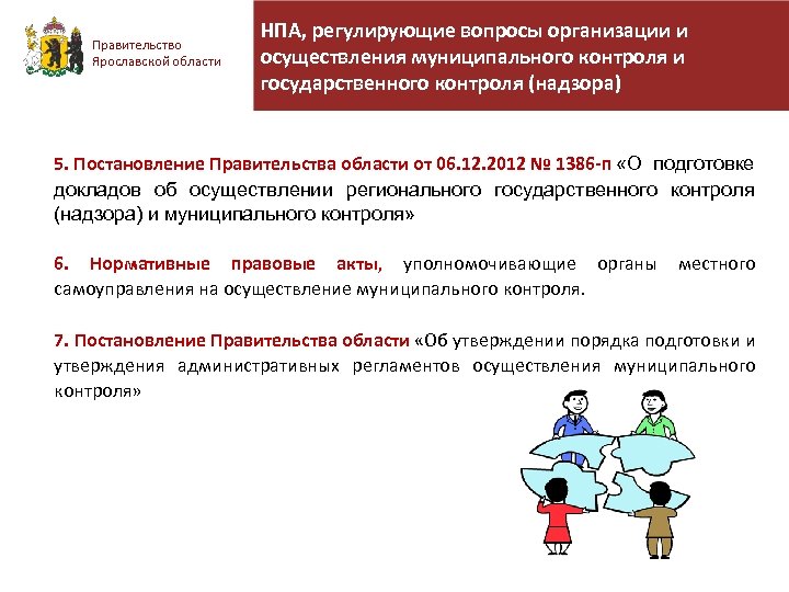 Государственный контроль нормативно правовые акты. Органы местного самоуправление Ярославской области. Нормативный правовой акт регламентирует порядок организации надзора. НПА К корректирующему контролю. Нормативно-правовые акты Ярославской области для реферата.