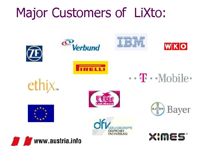 Major Customers of Li. Xto: 