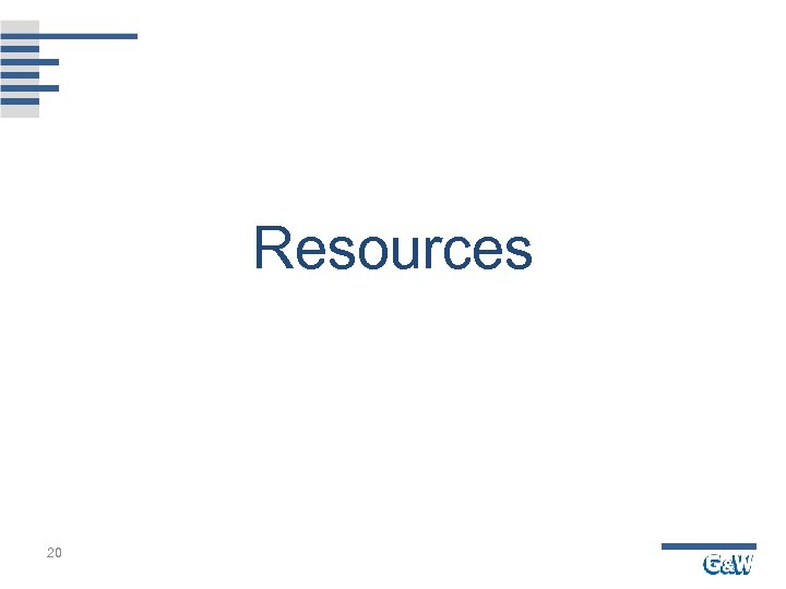 Resources 20 