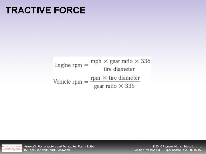 TRACTIVE FORCE Automatic Transmissions and Transaxles, Fourth Edition By Tom Birch and Chuck Rockwood