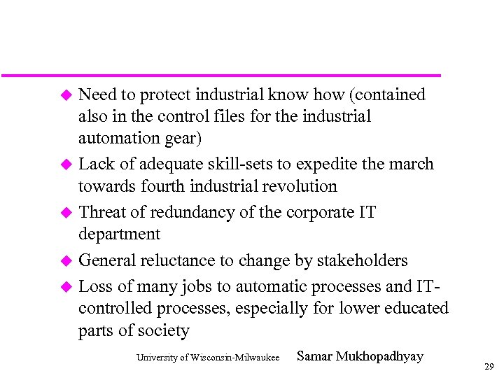 Need to protect industrial know how (contained also in the control files for the