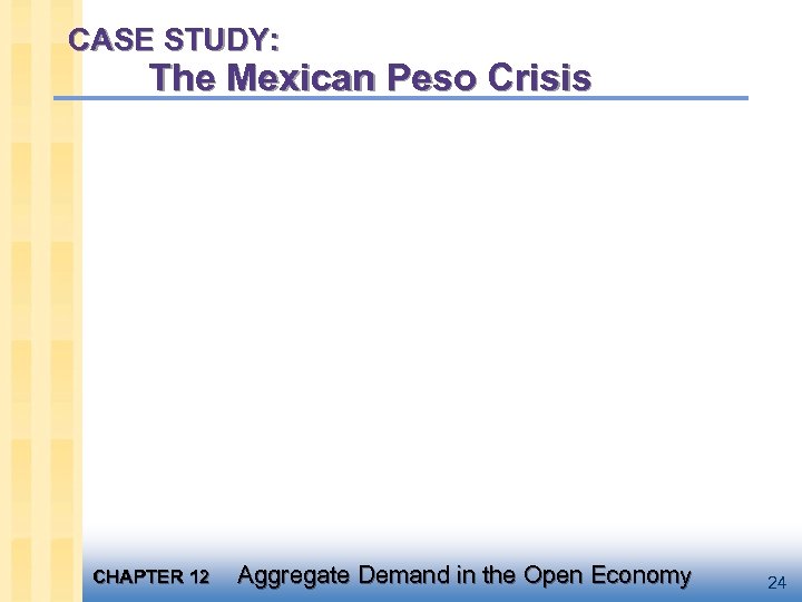 CASE STUDY: The Mexican Peso Crisis CHAPTER 12 Aggregate Demand in the Open Economy