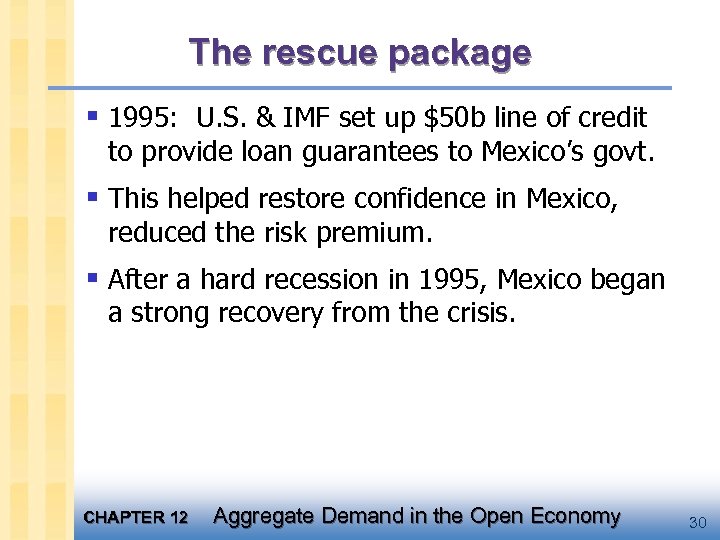 The rescue package § 1995: U. S. & IMF set up $50 b line