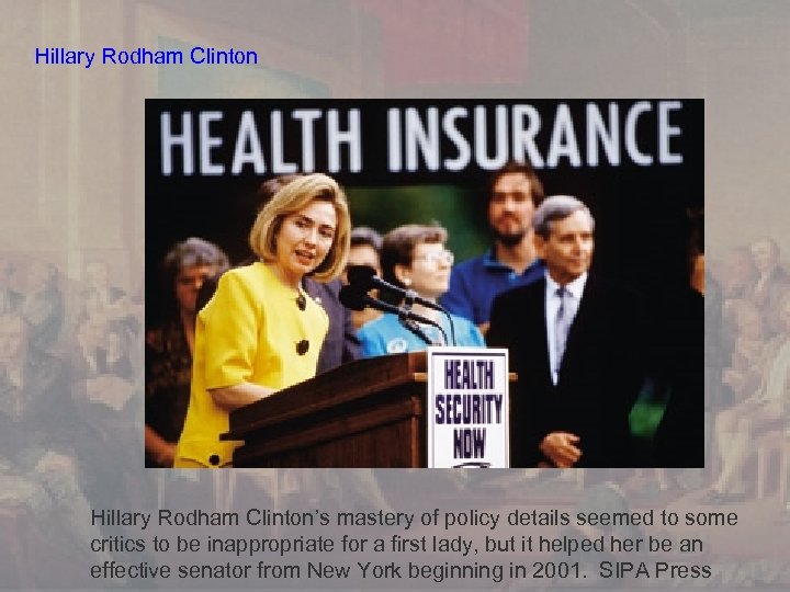 Hillary Rodham Clinton’s mastery of policy details seemed to some critics to be inappropriate