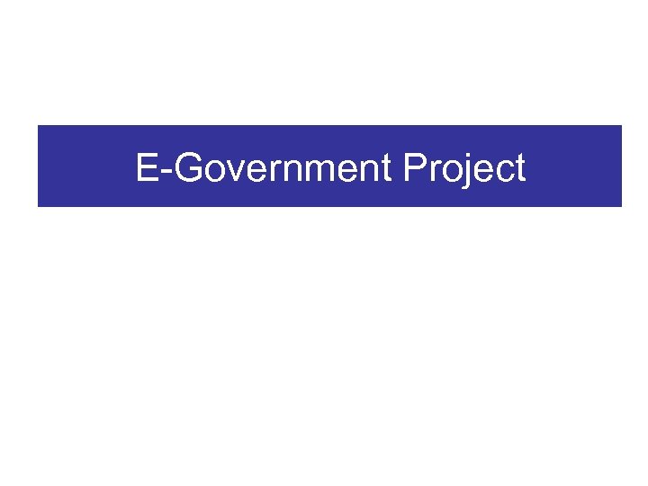 E-Government Project 