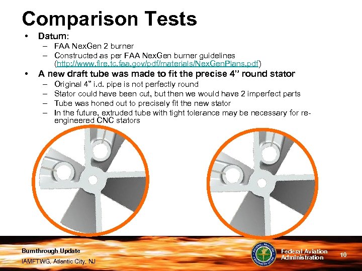 Comparison Tests • Datum: – FAA Nex. Gen 2 burner – Constructed as per