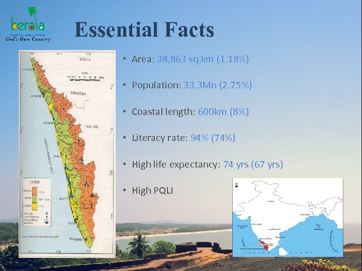 Essential Facts • Area: 38, 863 sq. km (1. 18%) • Population: 33. 3