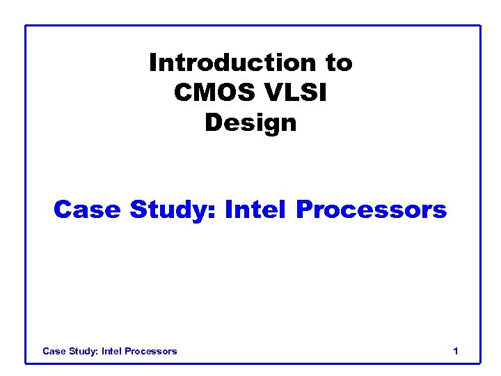 vlsi case study topics