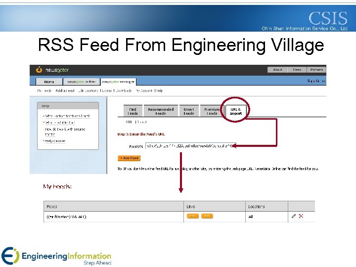 RSS Feed From Engineering Village 
