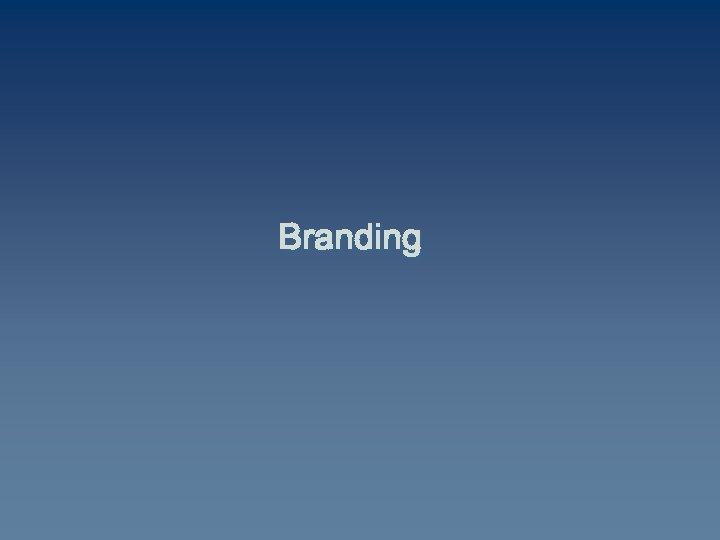 Branding 