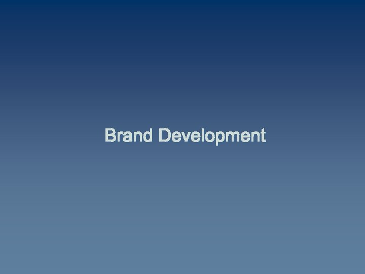 Brand Development 