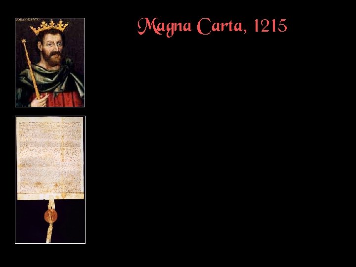 Magna Carta, 1215 