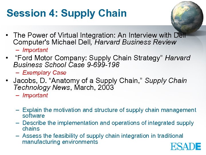 Session 4: Supply Chain • The Power of Virtual Integration: An Interview with Dell