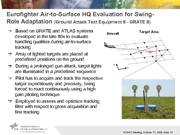 Eurofighter Air-to-Surface HQ Evaluation for Swing. Role Adaptation (Ground Attack Test Equipment II -