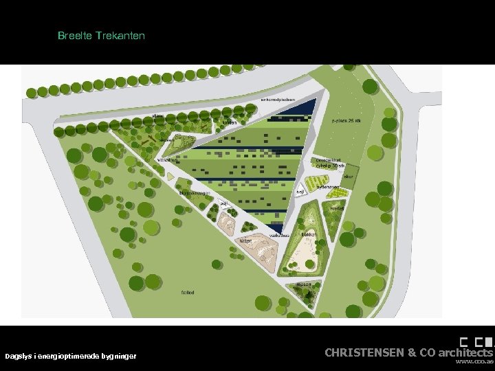 Breelte Trekanten Dagslys i energioptimerede bygninger CHRISTENSEN & CO architects www. cco. as 