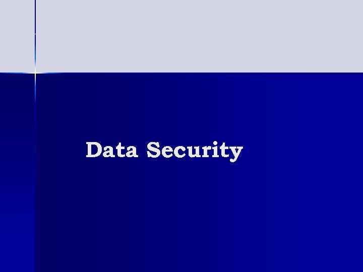 Data Security 