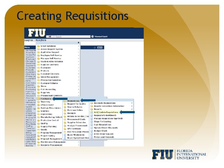 Creating Requisitions 