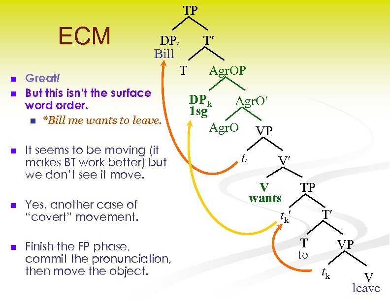TP ECM n n n DPi Bill Great! But this isn’t the surface word