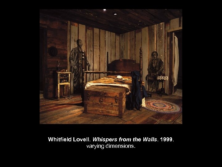 Whitfield Lovell. Whispers from the Walls. 1999. varying dimensions. 