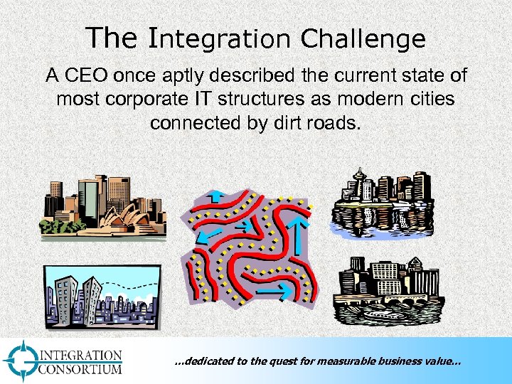The Integration Challenge A CEO once aptly described the current state of most corporate