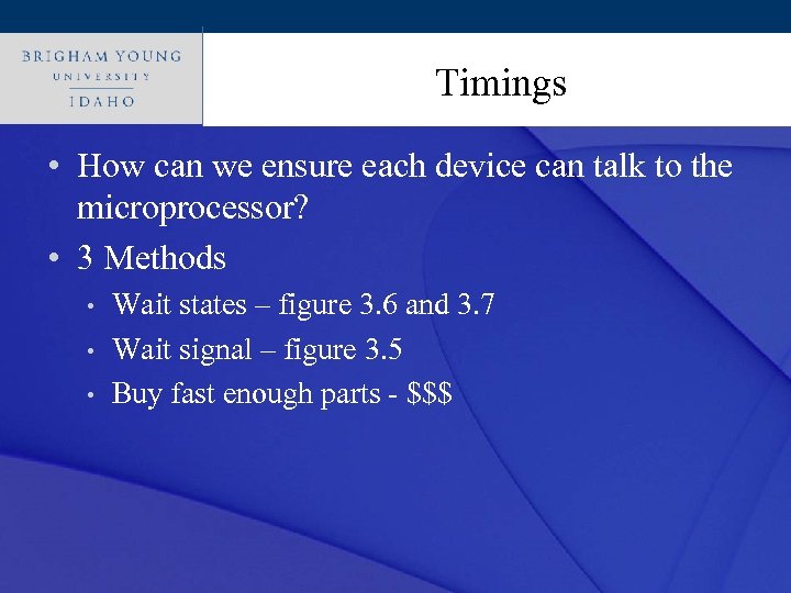 Click to edit Master title style Timings • How can we ensure each device