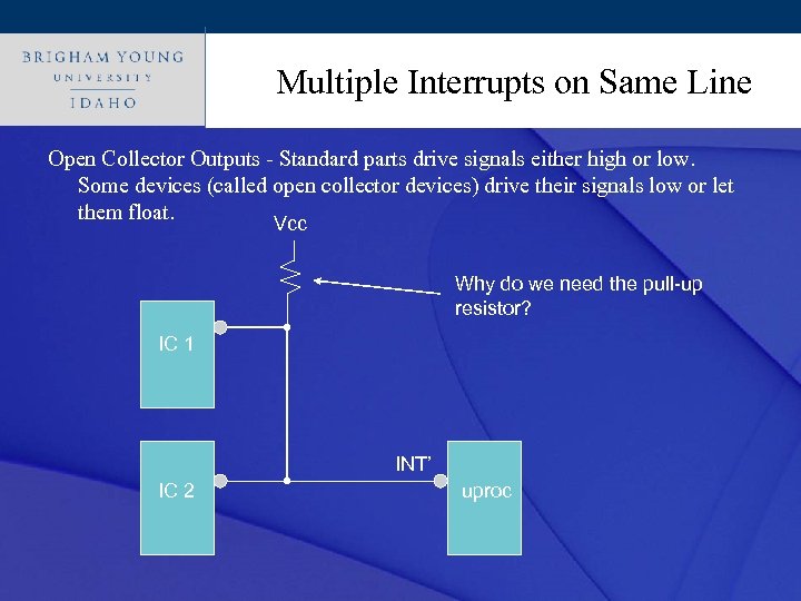 Multiple Interrupts on Same Line Click to edit Master title style Open Collector Outputs