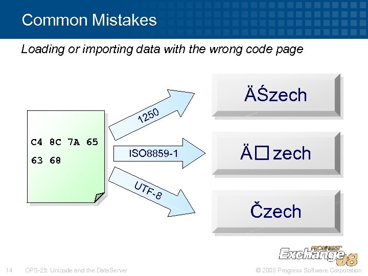 Common Mistakes Loading or importing data with the wrong code page ÄŚzech 0 125