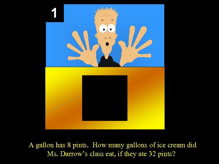 1 IA gallon has 8 pints. How many gallons of ice cream did Ms.