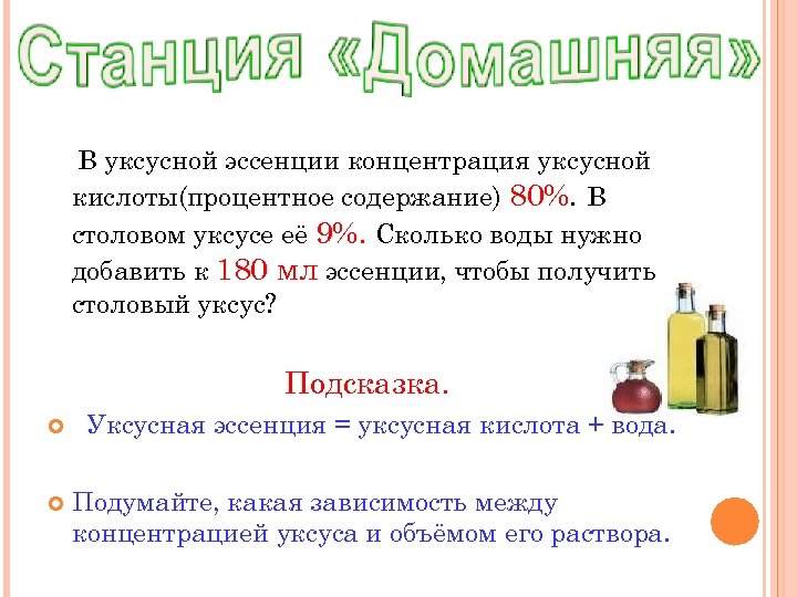 Уксусные проценты