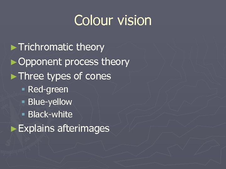 Colour vision ► Trichromatic theory ► Opponent process theory ► Three types of cones