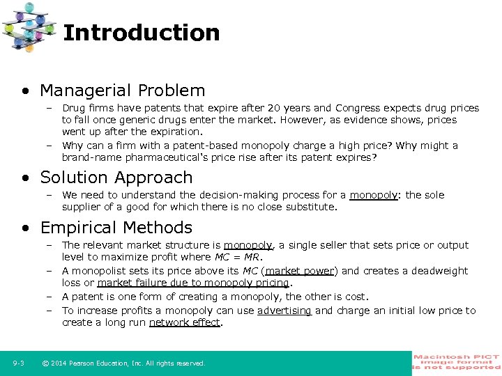 Introduction • Managerial Problem – Drug firms have patents that expire after 20 years