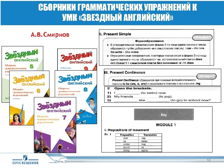 СБОРНИКИ ГРАММАТИЧЕСКИХ УПРАЖНЕНИЙ К УМК «ЗВЕЗДНЫЙ АНГЛИЙСКИЙ» А. В. Смирнов 10 