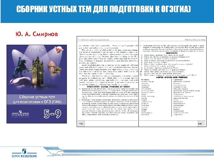 СБОРНИК УСТНЫХ ТЕМ ДЛЯ ПОДГОТОВКИ К ОГЭ(ГИА) Ю. А. Смирнов 