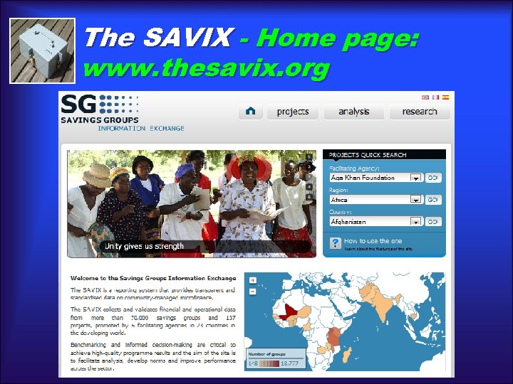 The SAVIX - Home page: www. thesavix. org 