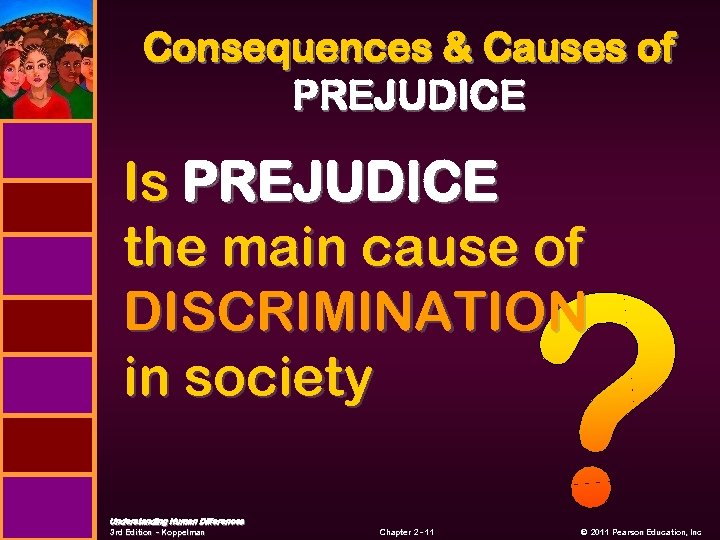 Consequences & Causes of PREJUDICE Is PREJUDICE the main cause of DISCRIMINATION in society