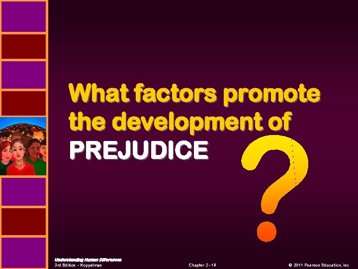 What factors promote the development of PREJUDICE Understanding Human Differences 3 rd Edition -