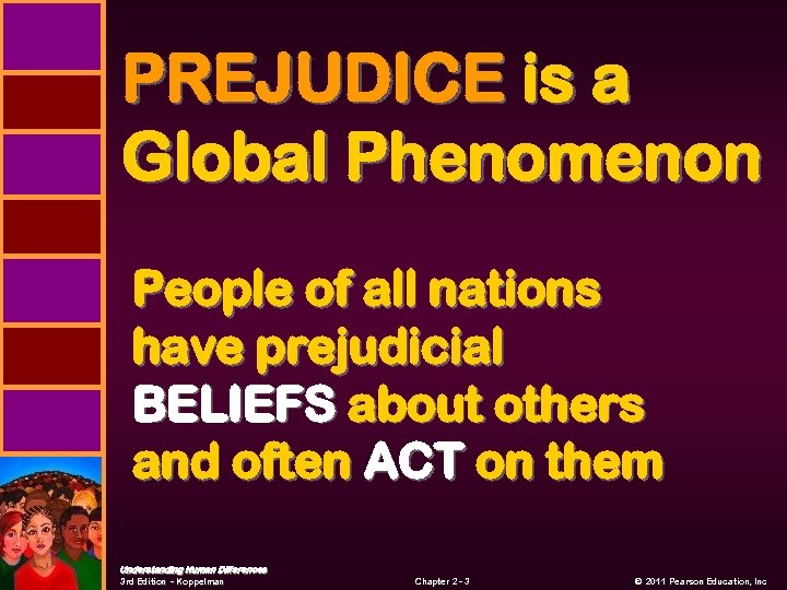 PREJUDICE is a Global Phenomenon People of all nations have prejudicial BELIEFS about others