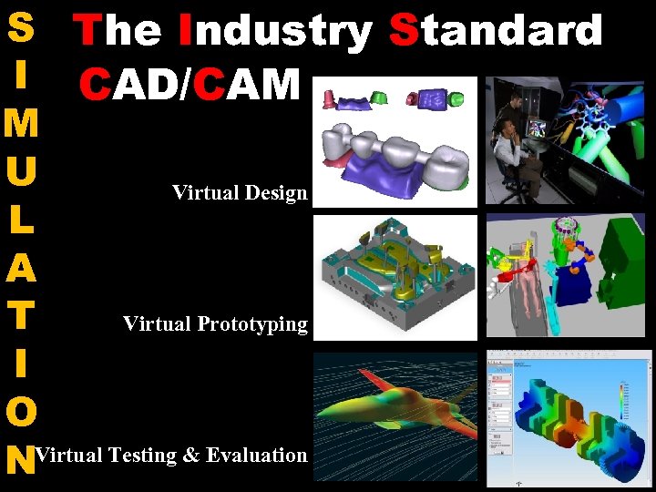 S The Industry Standard I CAD/CAM M U Virtual Design L A T Virtual