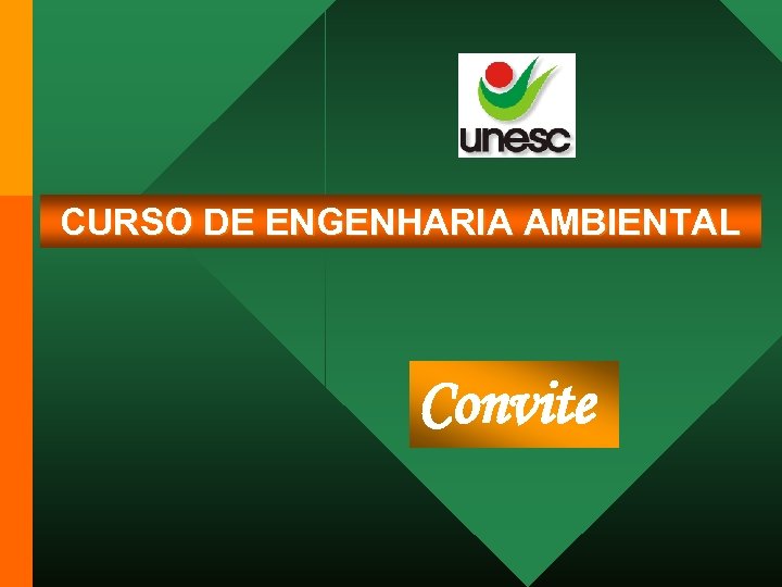 CURSO DE ENGENHARIA AMBIENTAL Convite 