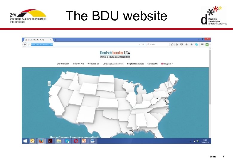 The BDU website Seite: 3 