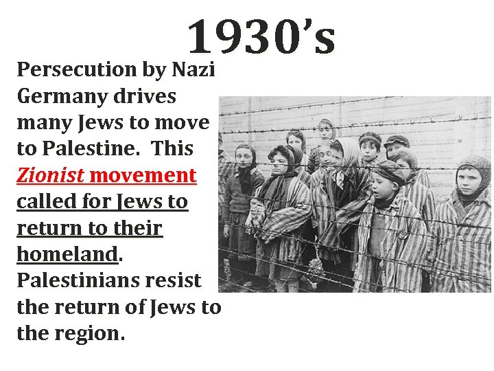 Israeli Palestinian Conflict- Timeline 1250 B C The