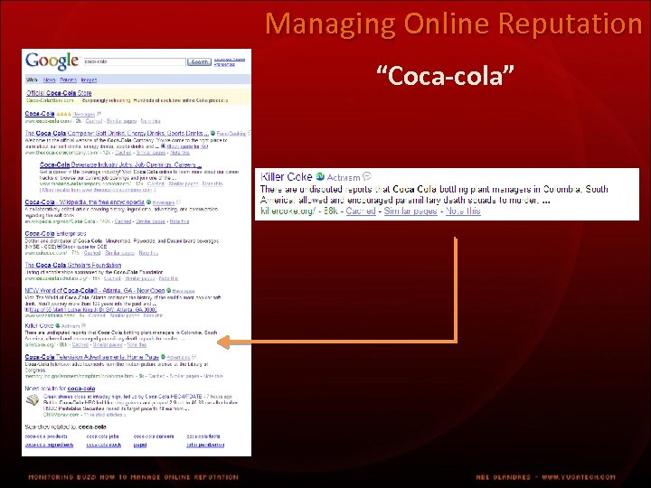 Managing Online Reputation “Coca-cola” 