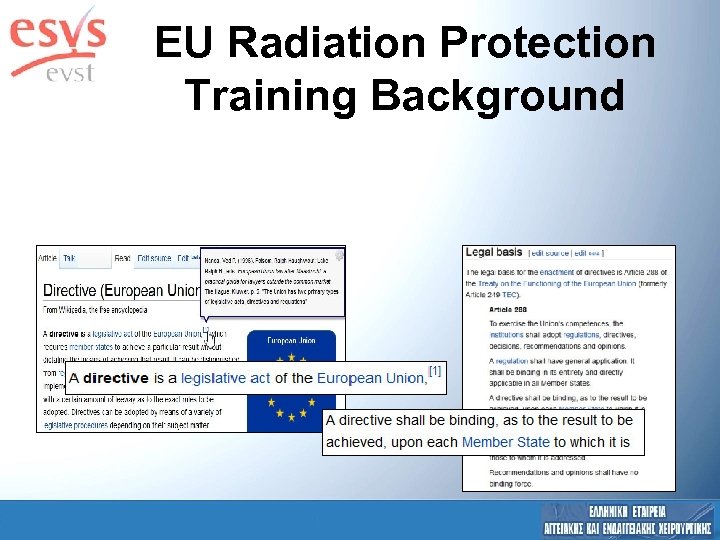 EU Radiation Protection Training Background 