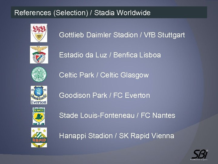 References (Selection) / Stadia Worldwide Gottlieb Daimler Stadion / Vf. B Stuttgart Estadio da