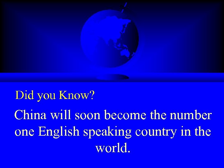 Did you Know? China will soon become the number one English speaking country in