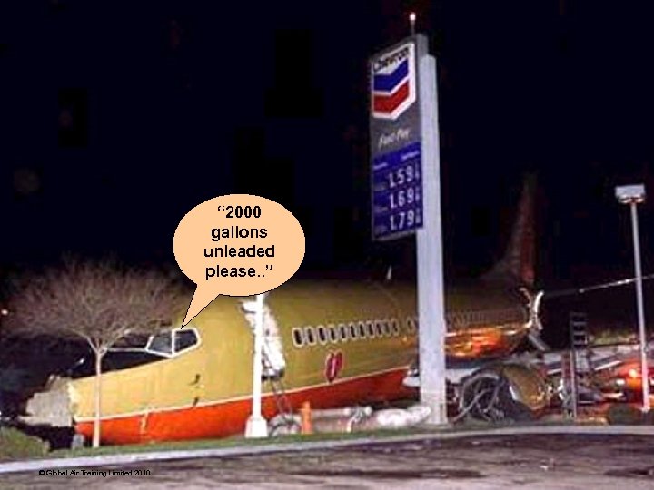 “ 2000 gallons unleaded please. . ” © Global Air Training Limited 2010 