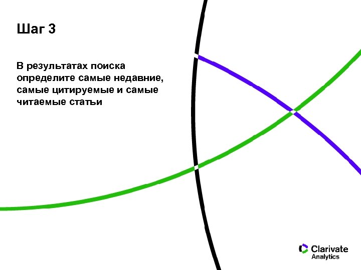 Шаг 3 В результатах поиска определите самые недавние, самые цитируемые и самые читаемые статьи