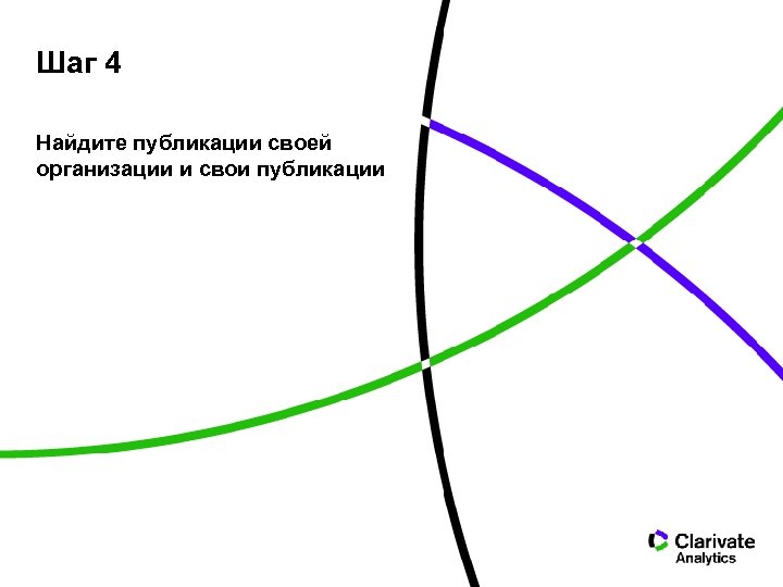 Шаг 4 Найдите публикации своей организации и свои публикации 
