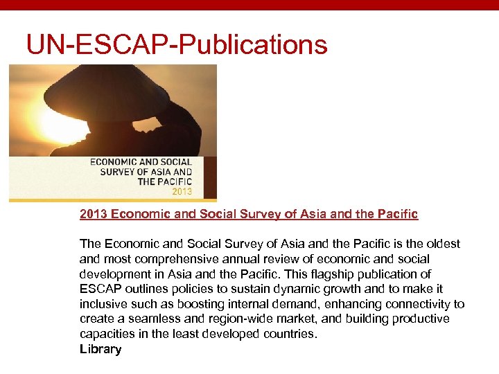 UN-ESCAP-Publications 2013 Economic and Social Survey of Asia and the Pacific The Economic and